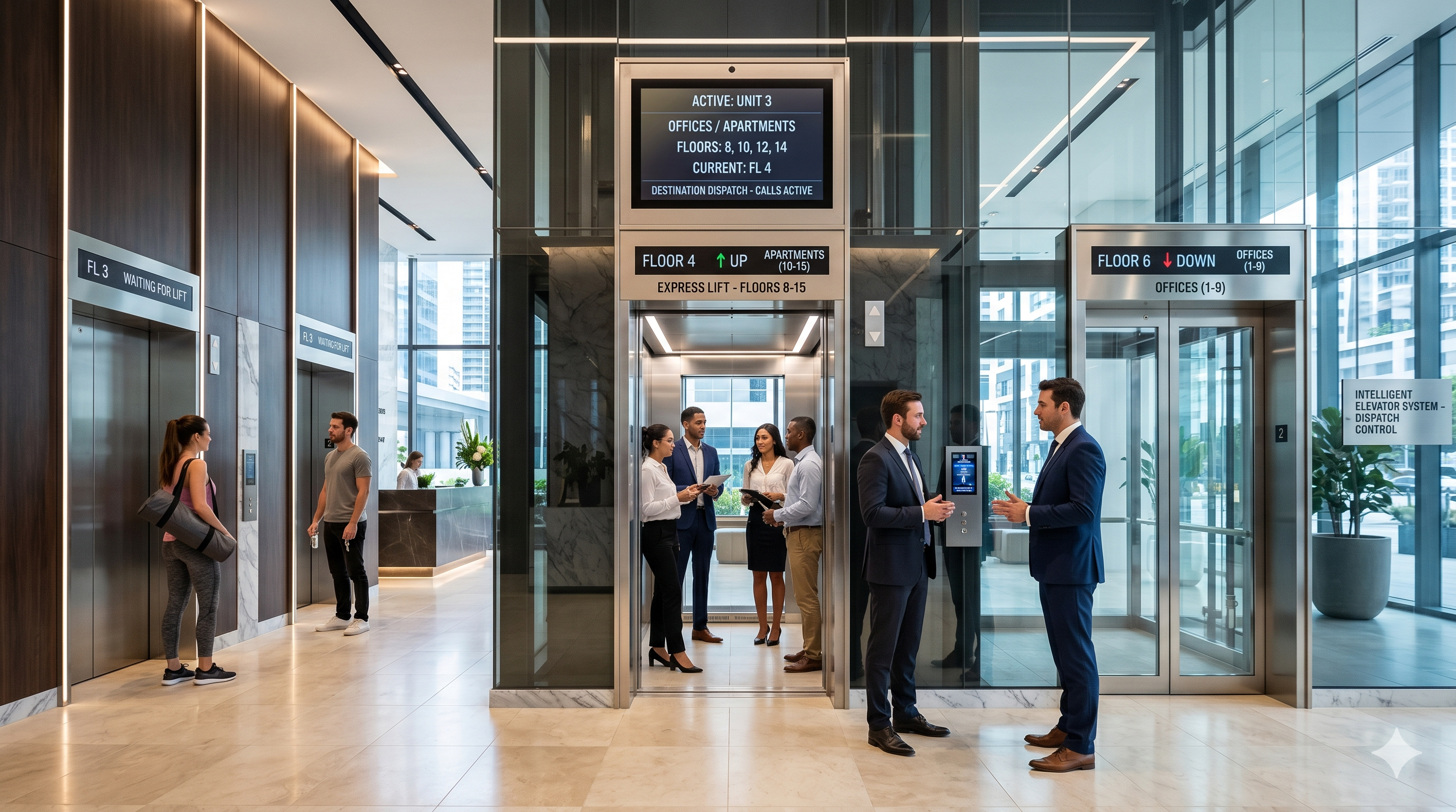 Smart elevator solution for mid rise elevators